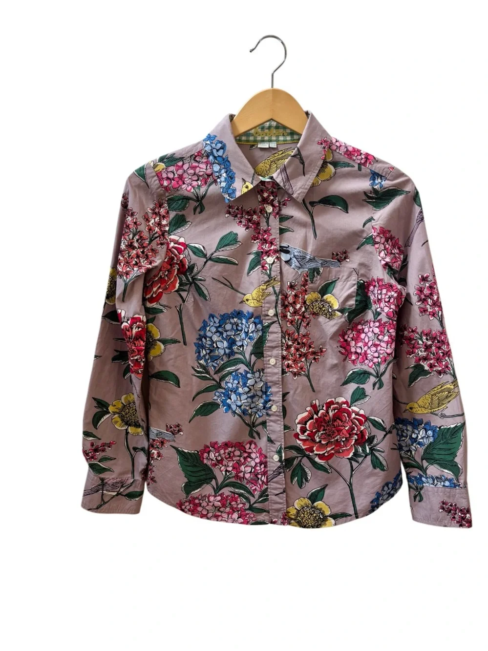Boden Cotton Floral Print Blouse - Picture 2 of 13